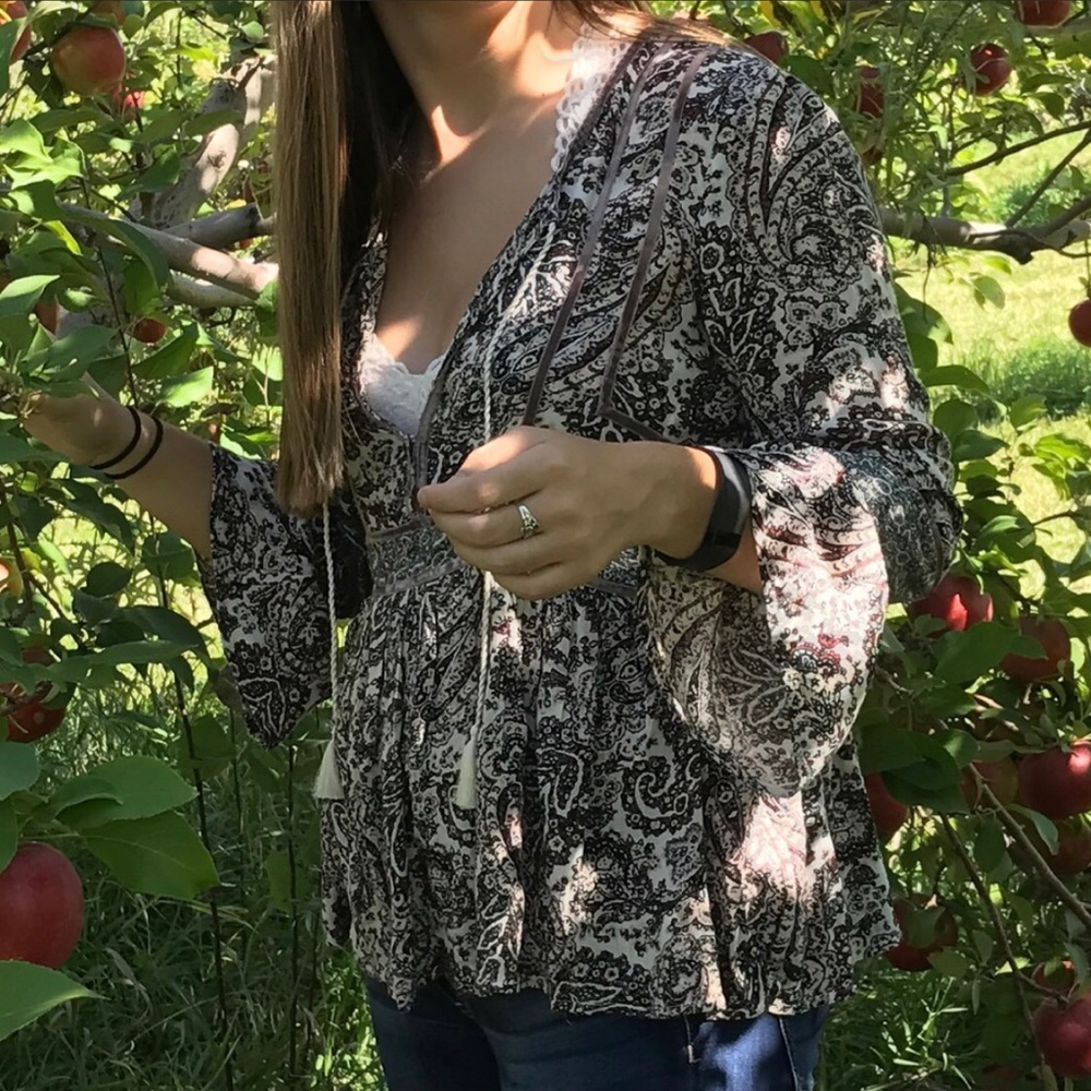 Women’s Multicolor Pheasant Blouse by American Eagle Size M